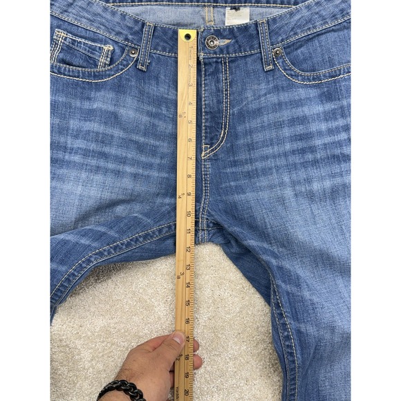 Cruel Denim Hannah Jean Womens 33/15R Medium Blue Mid Rise Bootcut Stretch Denim - Picture 7 of 10